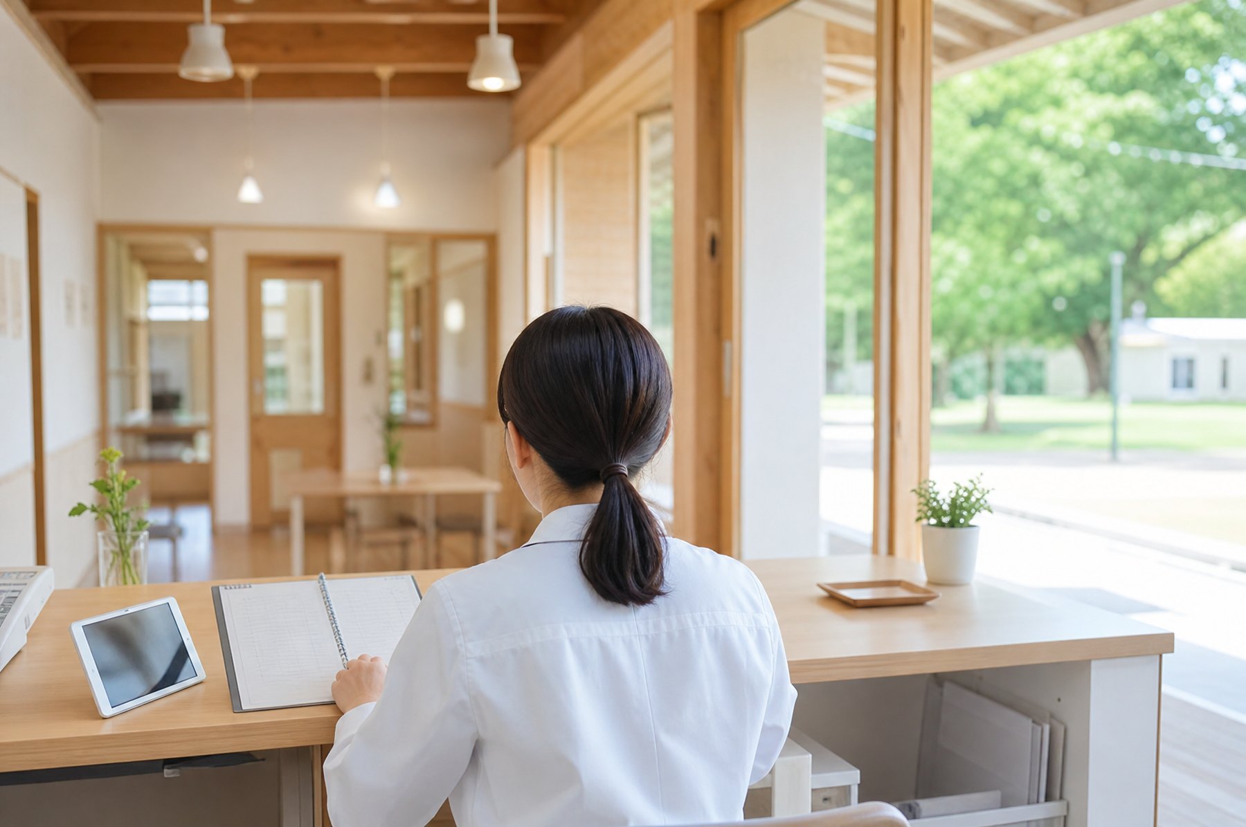 宿泊・研修施設で予約内容を確認し受け入れを準備する業務のイメージ